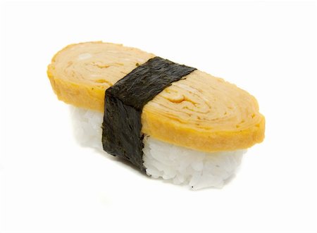 simsearch:400-04107936,k - appetizing sushi isolated on the white background Foto de stock - Royalty-Free Super Valor e Assinatura, Número: 400-05351404