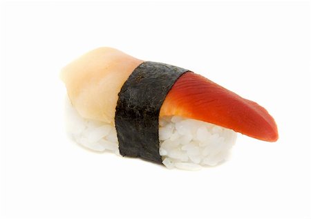 simsearch:400-06174554,k - appetizing sushi isolated on the white background Stockbilder - Microstock & Abonnement, Bildnummer: 400-05351405