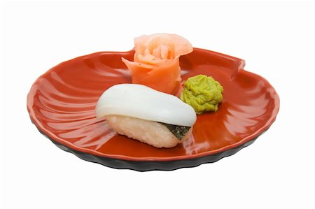 simsearch:400-04599723,k - appetizing sushi isolated on the white background Foto de stock - Royalty-Free Super Valor e Assinatura, Número: 400-05351407