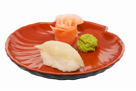 simsearch:400-04107936,k - appetizing sushi isolated on the white background Foto de stock - Royalty-Free Super Valor e Assinatura, Número: 400-05351409