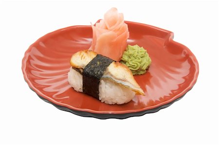 simsearch:400-04557539,k - appetizing sushi isolated on the white background Stock Photo - Budget Royalty-Free & Subscription, Code: 400-05351416