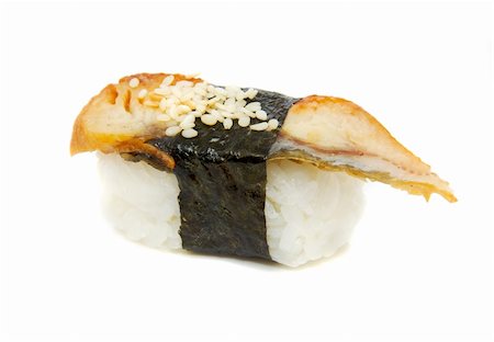 simsearch:400-04557539,k - appetizing sushi isolated on the white background Stock Photo - Budget Royalty-Free & Subscription, Code: 400-05351418