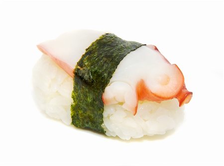 simsearch:400-04599723,k - appetizing sushi isolated on the white background Foto de stock - Royalty-Free Super Valor e Assinatura, Número: 400-05351410