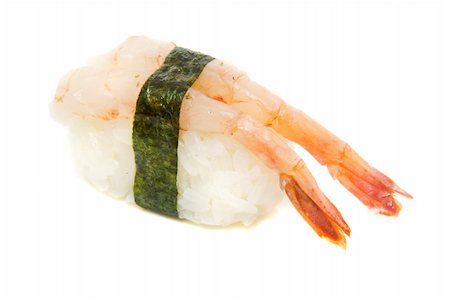 simsearch:400-04557539,k - appetizing sushi isolated on the white background Stock Photo - Budget Royalty-Free & Subscription, Code: 400-05351411