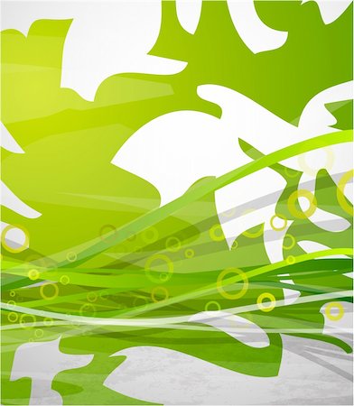 fresh world leaf - Vector illustration for your design Stock Photo - Budget Royalty-Free & Subscription, Code: 400-05351620