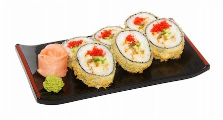japan trditional food - roll isolated Stock Photo - Budget Royalty-Free & Subscription, Code: 400-05351967