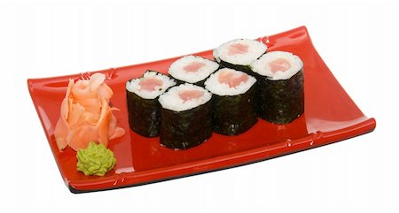 simsearch:400-06174554,k - japan trditional food - roll isolated Stockbilder - Microstock & Abonnement, Bildnummer: 400-05351969