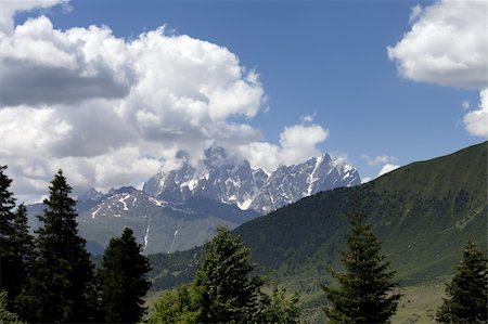 simsearch:400-06204301,k - Summer mountains. Caucasus, Georgia Stock Photo - Budget Royalty-Free & Subscription, Code: 400-05352597