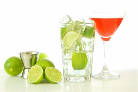 simsearch:400-04787910,k - green and red cocktail with lime and copyspace Stock Photo - Budget Royalty-Free & Subscription, Code: 400-05352817