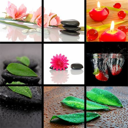 spa or wellness concept  with images in collage Stock Photo - Budget Royalty-Free & Subscription, Code: 400-05352872