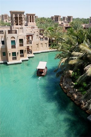 Chanel in Arabian style hotel Jumeirah Stock Photo - Budget Royalty-Free & Subscription, Code: 400-05353385