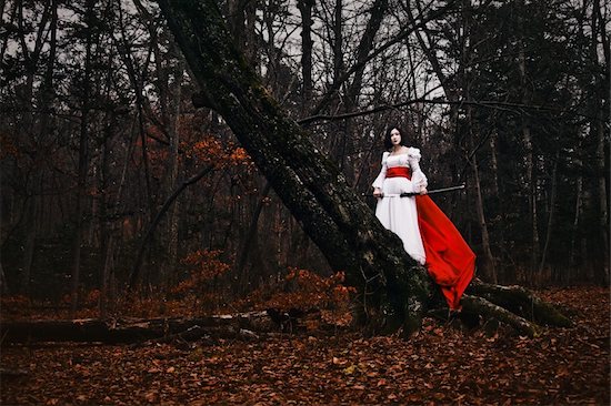 A woman dressed up like a Geisha Stock Photo - Royalty-Free, Artist: Fotolit, Image code: 400-05353595