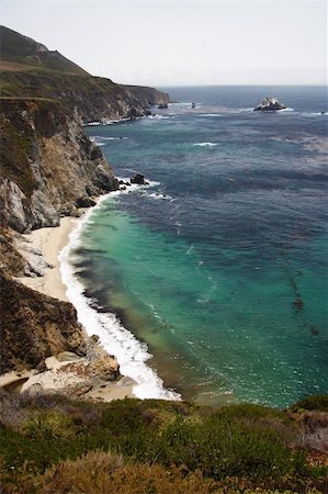 pacific coast highway - Scenic Big Sur Coast in the state of California Stockbilder - Microstock & Abonnement, Bildnummer: 400-05353660