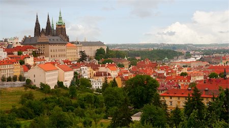 prager schloss - Castle and Historical Center of Prague, Czech Republic Photographie de stock - Aubaine LD & Abonnement, Code: 400-05353688