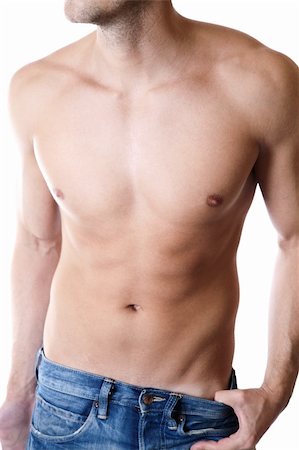 Young man with a defined body Stock Photo - Budget Royalty-Free & Subscription, Code: 400-05364434