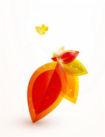 simsearch:400-05363894,k - Orange leaves. Vector illustration for your design Foto de stock - Super Valor sin royalties y Suscripción, Código: 400-05364790