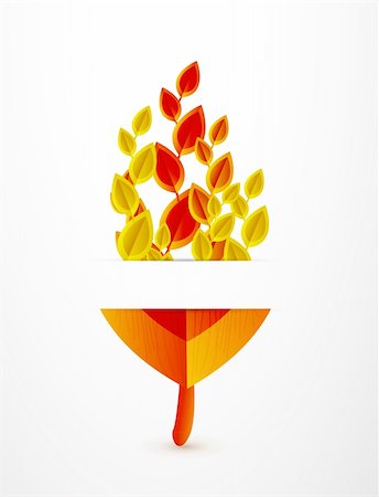simsearch:400-05363894,k - Orange leaves. Vector illustration for your design Foto de stock - Super Valor sin royalties y Suscripción, Código: 400-05364915