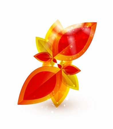 simsearch:400-05363894,k - Orange leaves. Vector illustration for your design Foto de stock - Super Valor sin royalties y Suscripción, Código: 400-05364918
