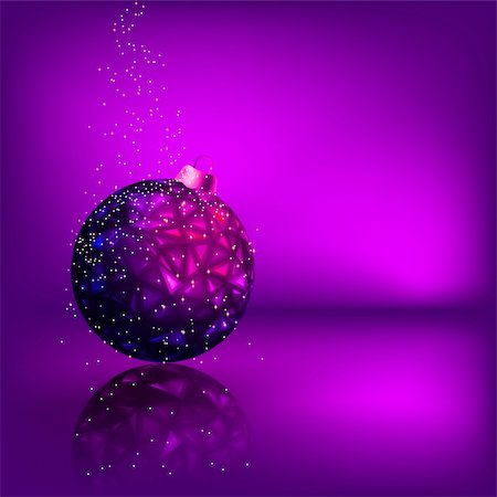 simsearch:400-07179433,k - Background with stars and Christmas ball. EPS 8 vector file included Stock Photo - Budget Royalty-Free & Subscription, Code: 400-05367190