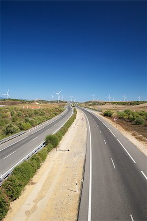 two lanes highway at Cadiz Andalusia in Spain Stock Photo - Budget Royalty-Free & Subscription, Code: 400-05367255