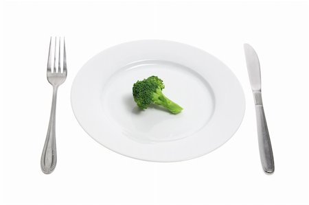 simsearch:400-05368196,k - Plate with Broccoli on White Background Foto de stock - Super Valor sin royalties y Suscripción, Código: 400-05367400