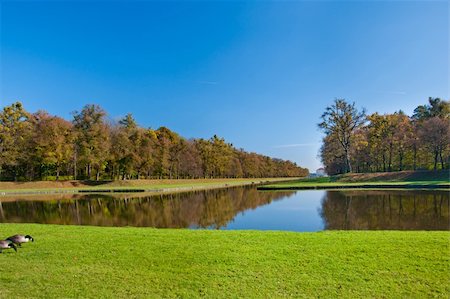 simsearch:400-05367482,k - Beautiful pond in the autumn park Stock Photo - Budget Royalty-Free & Subscription, Code: 400-05367475