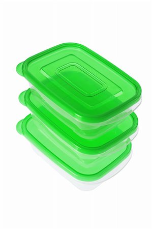 simsearch:400-05288858,k - Stack of Plastic Containers on White Background Stock Photo - Budget Royalty-Free & Subscription, Code: 400-05367541