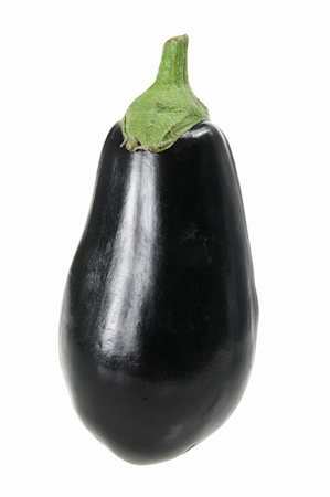 Eggplant on Isolated White Background Stock Photo - Budget Royalty-Free & Subscription, Code: 400-05368216