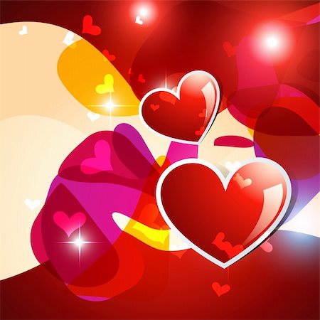 simsearch:400-05368256,k - beautiful eps10 vector valentine day heart background Stock Photo - Budget Royalty-Free & Subscription, Code: 400-05368247