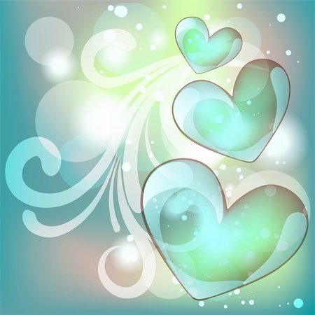 pinnacleanimates (artist) - beautiful heart background design art Stockbilder - Microstock & Abonnement, Bildnummer: 400-05368256