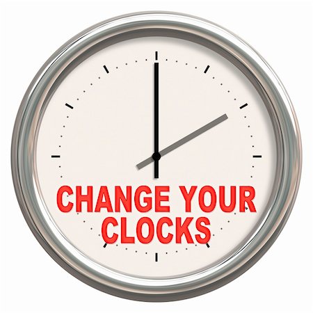 An image of a nice clock with "change your clocks" Stock Photo - Budget Royalty-Free & Subscription, Code: 400-05368658