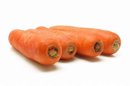 simsearch:400-05369871,k - Carrots on Isolated White Background Stock Photo - Budget Royalty-Free & Subscription, Code: 400-05369066