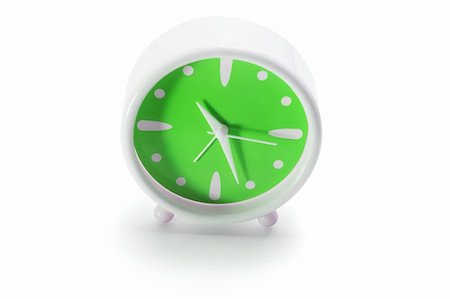 simsearch:614-03903058,k - Alarm Clock on White Background Foto de stock - Royalty-Free Super Valor e Assinatura, Número: 400-05369203