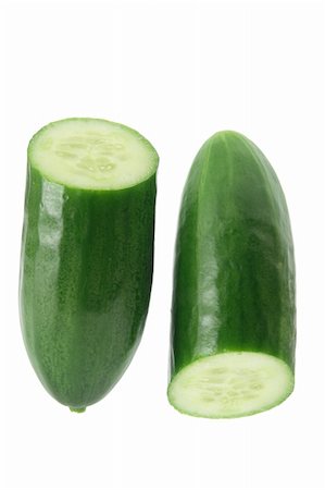 simsearch:400-05744473,k - Lebanese Cucumber on White Background Stock Photo - Budget Royalty-Free & Subscription, Code: 400-05369250