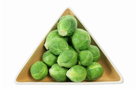 simsearch:400-05744473,k - Brussel Sprout on White Background Stock Photo - Budget Royalty-Free & Subscription, Code: 400-05369291