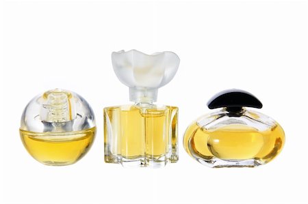 perfumery - Perfume Bottles on White Background Stock Photo - Budget Royalty-Free & Subscription, Code: 400-05369892