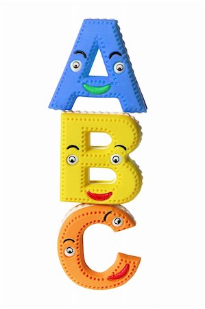 ABC Alphabets on White Background Stock Photo - Budget Royalty-Free & Subscription, Code: 400-05369918
