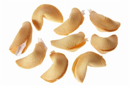 Fortune Cookies on White Background Foto de stock - Royalty-Free Super Valor e Assinatura, Número: 400-05369910