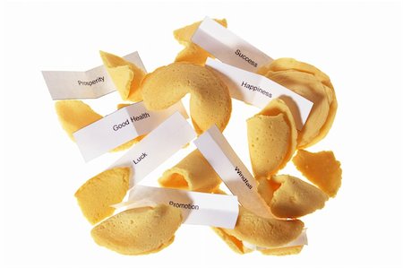 Fortune Cookies on White Background Foto de stock - Royalty-Free Super Valor e Assinatura, Número: 400-05369913