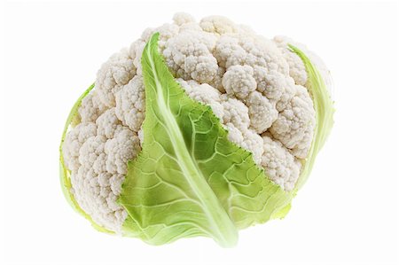 simsearch:400-05744513,k - Cauliflower on Isolated White Background Stock Photo - Budget Royalty-Free & Subscription, Code: 400-05369927