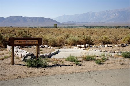 Scenic Manzanar National Historic Site in California Photographie de stock - Aubaine LD & Abonnement, Code: 400-05369946