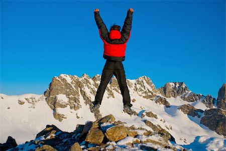 simsearch:400-08074589,k - hiking in the winter mountains Stockbilder - Microstock & Abonnement, Bildnummer: 400-05360105