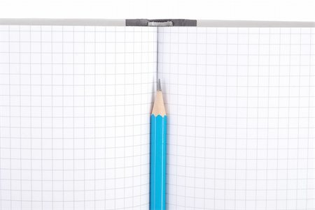 simsearch:400-05367520,k - Notebook with pencil Fotografie stock - Microstock e Abbonamento, Codice: 400-05360115