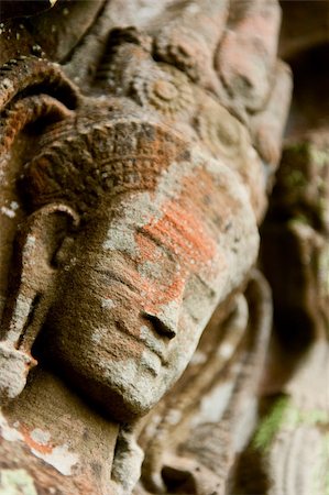 simsearch:400-05335067,k - Smiling faces in the Temple of Bayon Stock Photo - Budget Royalty-Free & Subscription, Code: 400-05360145