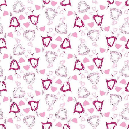 simsearch:400-04631033,k - vector seamless pattern with hand-drawn hearts Foto de stock - Super Valor sin royalties y Suscripción, Código: 400-05361323