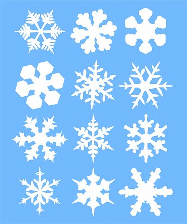 simsearch:400-07256607,k - Snowflakes illustration - vector Stock Photo - Budget Royalty-Free & Subscription, Code: 400-05361382