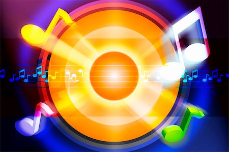 simsearch:400-05183914,k - Music motive in strong colors Fotografie stock - Microstock e Abbonamento, Codice: 400-05361503