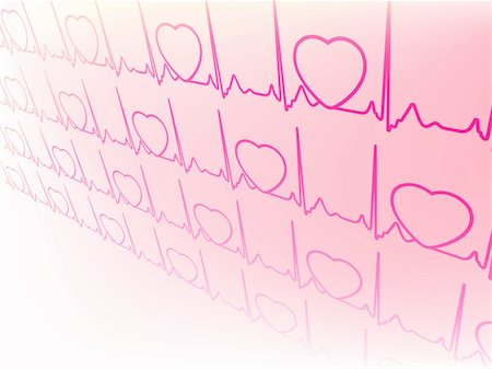 simsearch:400-05288227,k - Abstract electrocardiogram, waveform from EKG test. EPS 8 vector file included Stock Photo - Budget Royalty-Free & Subscription, Code: 400-05361557