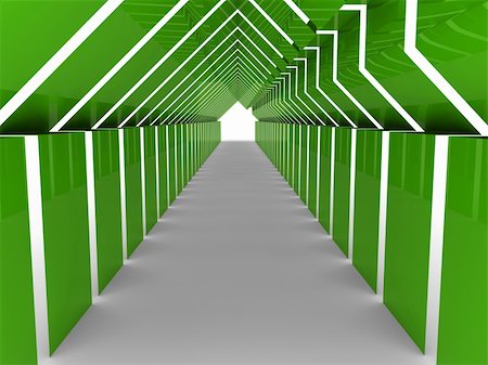simsearch:400-05361671,k - 3d house tunnel green home estate business Stock Photo - Budget Royalty-Free & Subscription, Code: 400-05361651