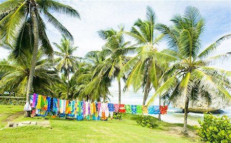 typical fabrics, Bathsheba, East coast of Barbados, Caribbean Stock Photo - Budget Royalty-Free & Subscription, Code: 400-05362104